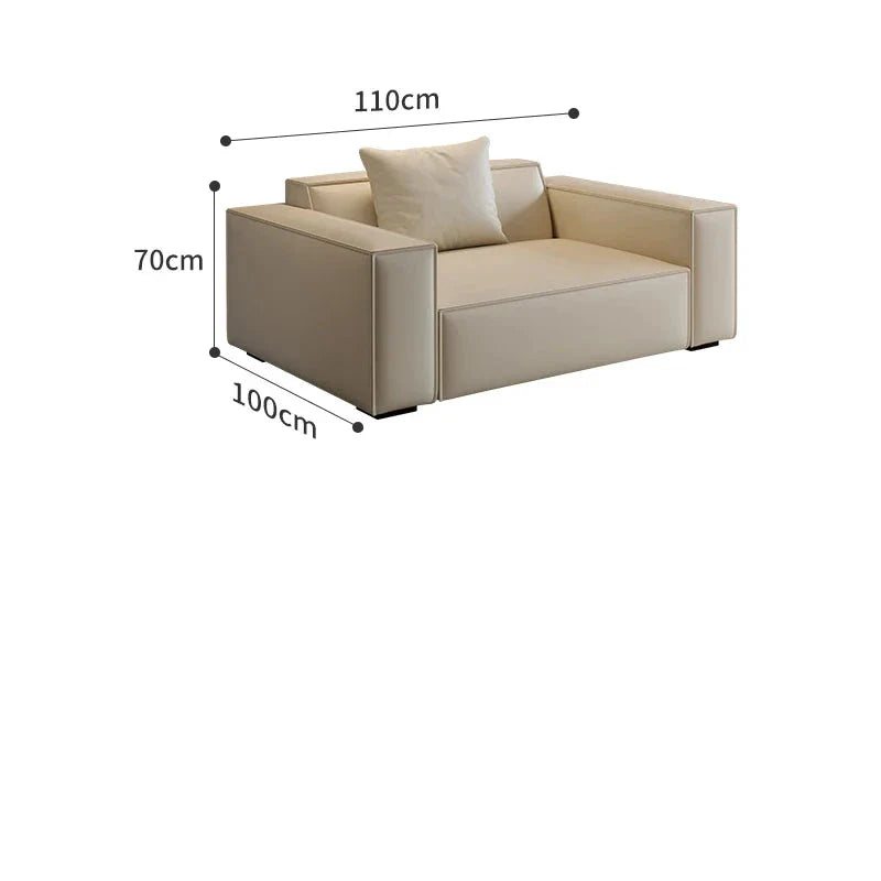Modern Tofu Minimalist Lounge Sofa Set - 3-Piece Contemporary Fabric Sectional Couch for Small Spaces, Living Room, Apartment & Studio - Perfect for Relaxing, Entertaining & Compact Urban Living