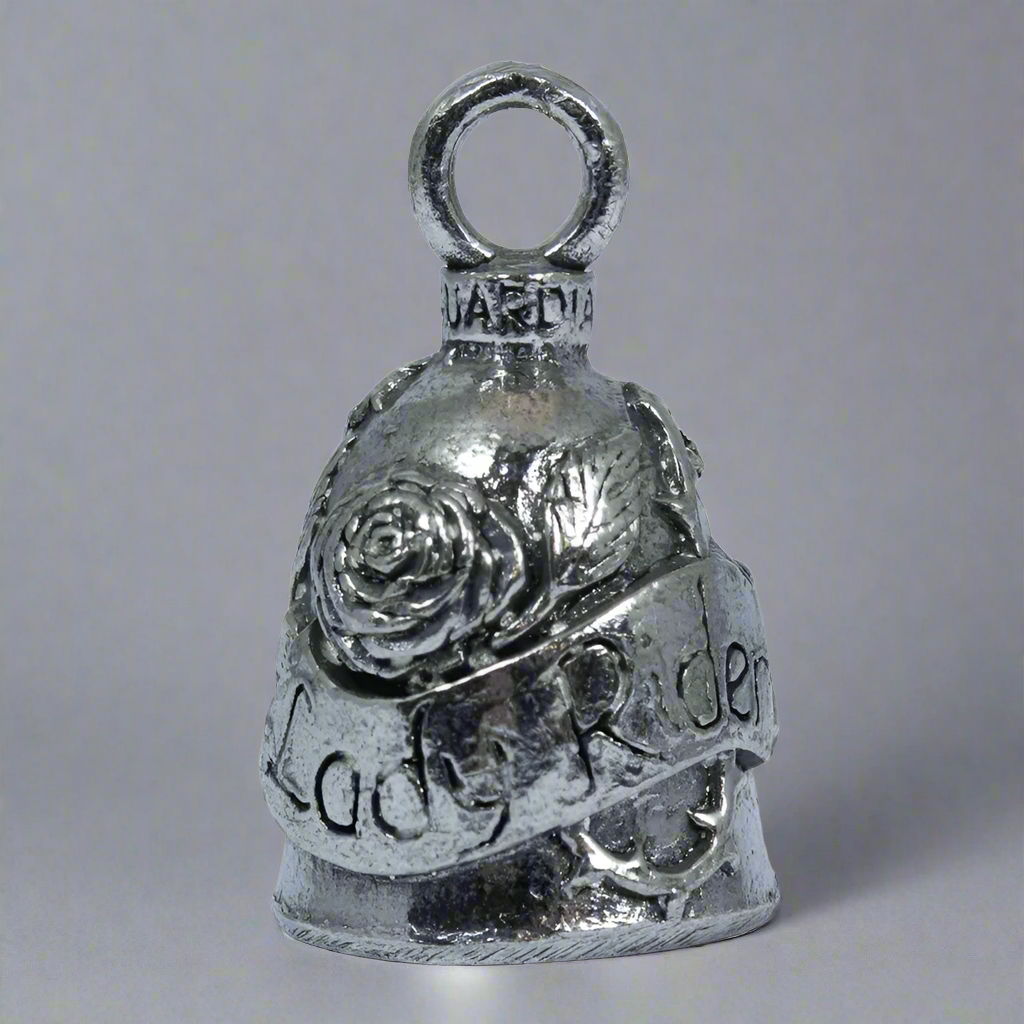 Open Road Lady Rider Motorcycle Guardian Bell - Protection Charm for Female Bikers | Perfect Gift for Motorcycle Enthusiasts | Use on Harley, Cruiser & Touring Bikes