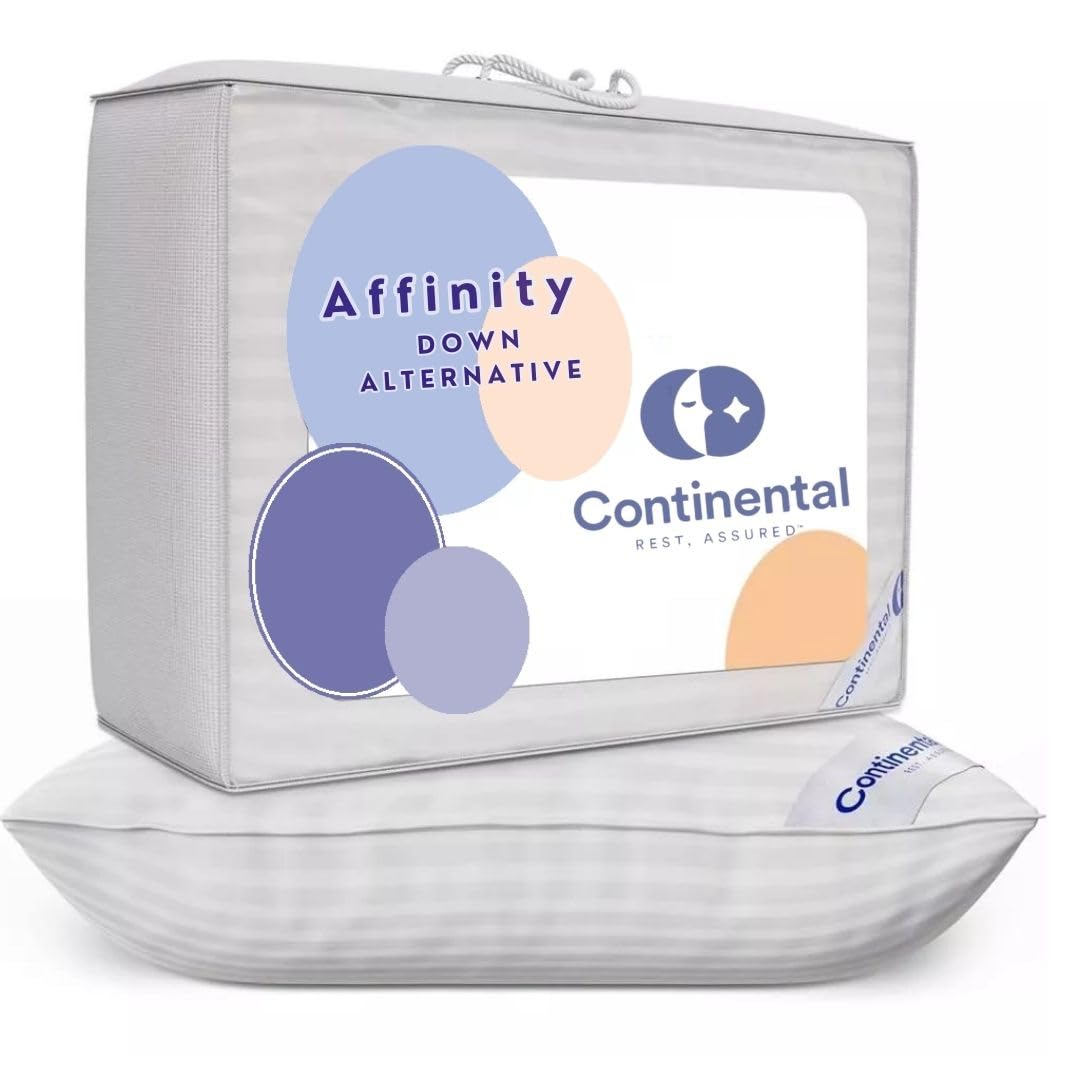Premium Down Alternative Pillow - Hypoallergenic Standard Size Bed Pillow for Side, Back & Stomach Sleepers - Soft & Supportive for All-Night Comfort - Perfect for Home, Hotel & Travel Use - Set of 1