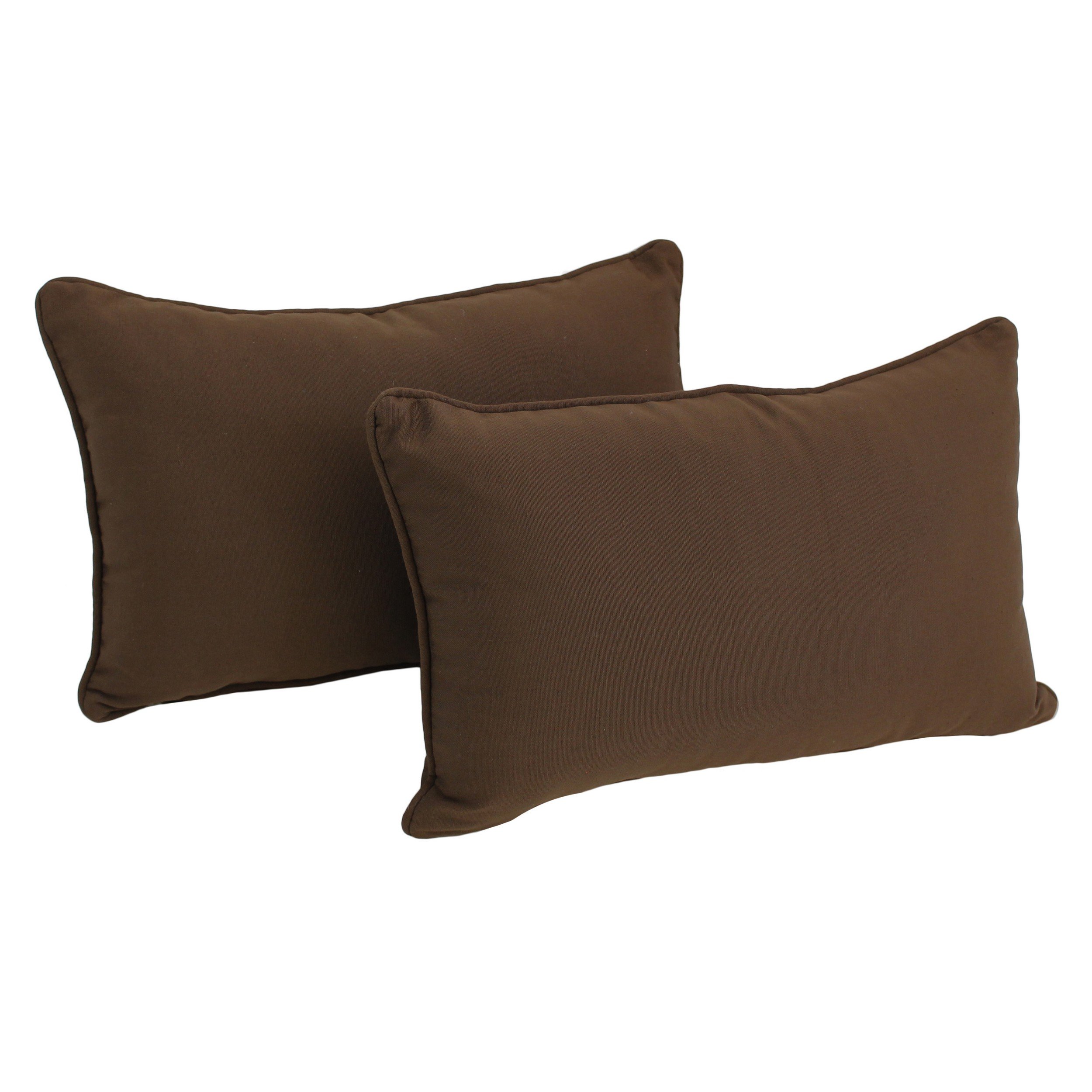 Premium Blazing Needles Corded Twill Throw Pillows Set of 2 - 20