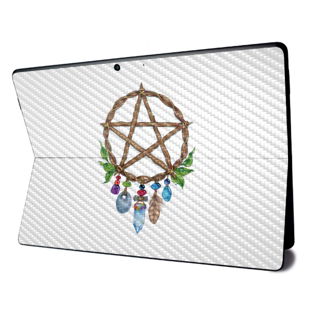 Premium Carbon Fiber Skin for Microsoft Surface Pro X - Durable Pentacle Charm Design | Textured Matte Finish | Easy to Apply & Remove | Made in USA | Perfect for Work, Travel & School Protection