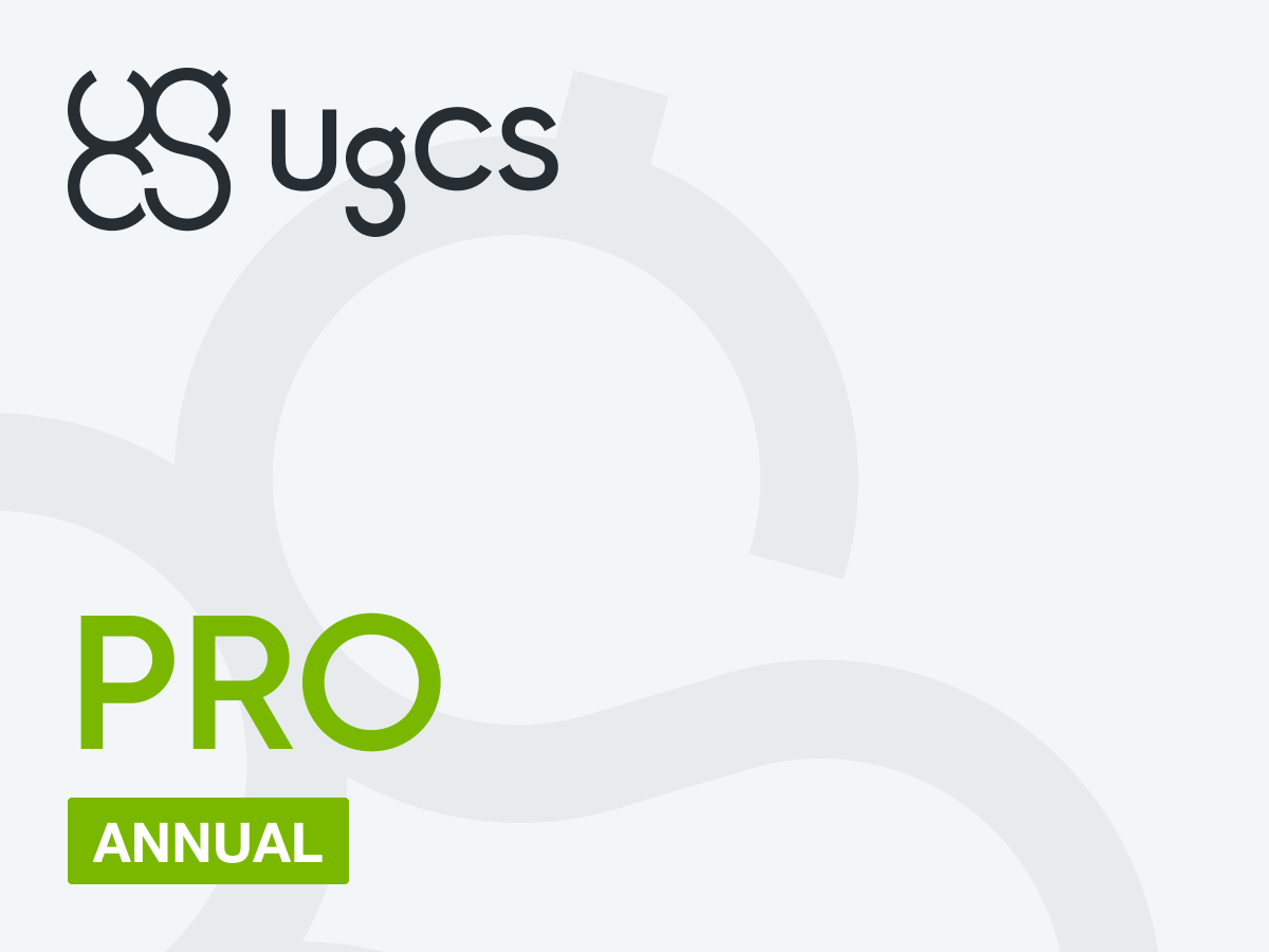 UgCS PRO Drone Flight Planning Software - Annual Subscription for Precision Mapping & Aerial Photography | Perfect for Surveying, Construction & Agricultural Applications