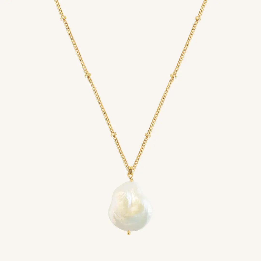 River Pearl Necklace - Natural Stone Jewelry for Women | Elegant Gift for Brides, Anniversary & Special Occasions