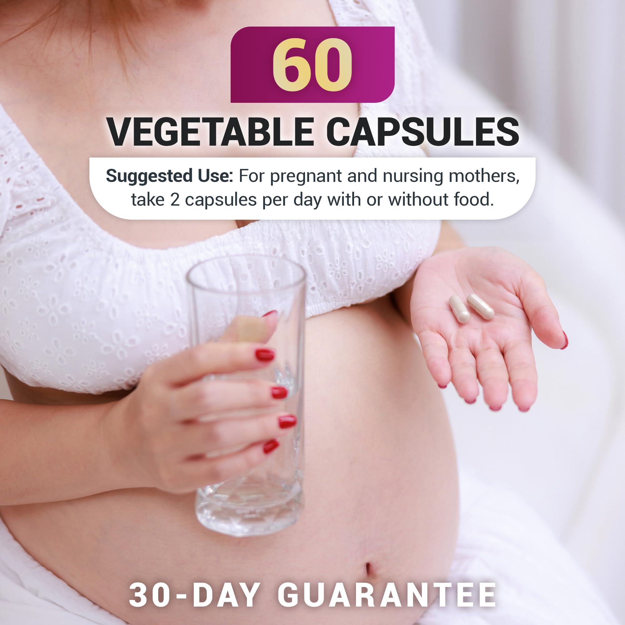 Dr. Berg Natural Prenatal Vitamins for Women - Prenatal Multivitamin with Folate, Omega-3, 11 Superfoods & Essential Minerals (60 Capsules) - Supports Healthy Pregnancy, Breastfeeding & Fetal Development