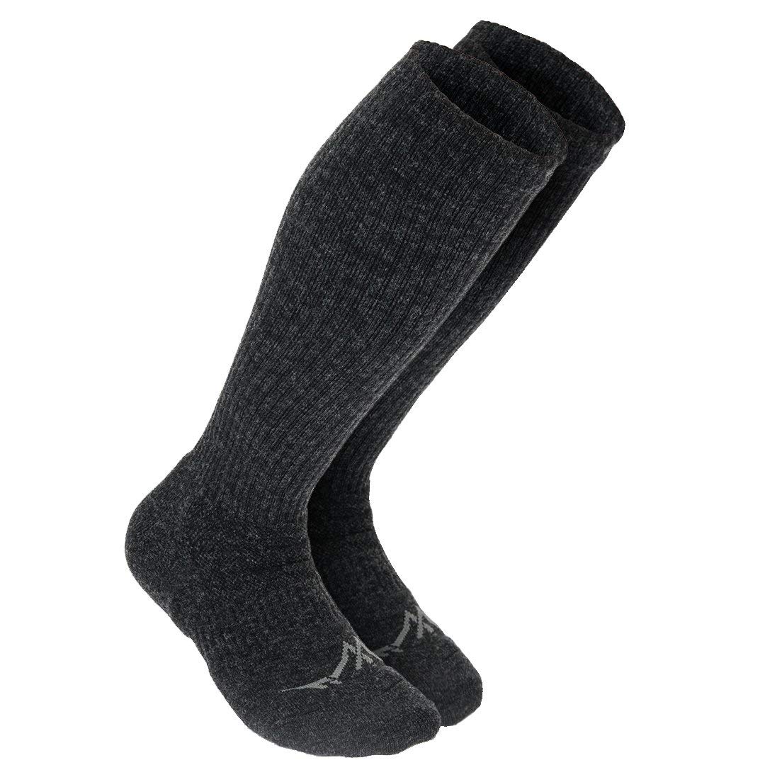 Premium Knee-High Merino Wool Compression Socks for Men & Women - Support Stockings for Circulation, Varicose Veins & Travel - Comfortable Medical Socks for Running, Hiking & Daily Wear