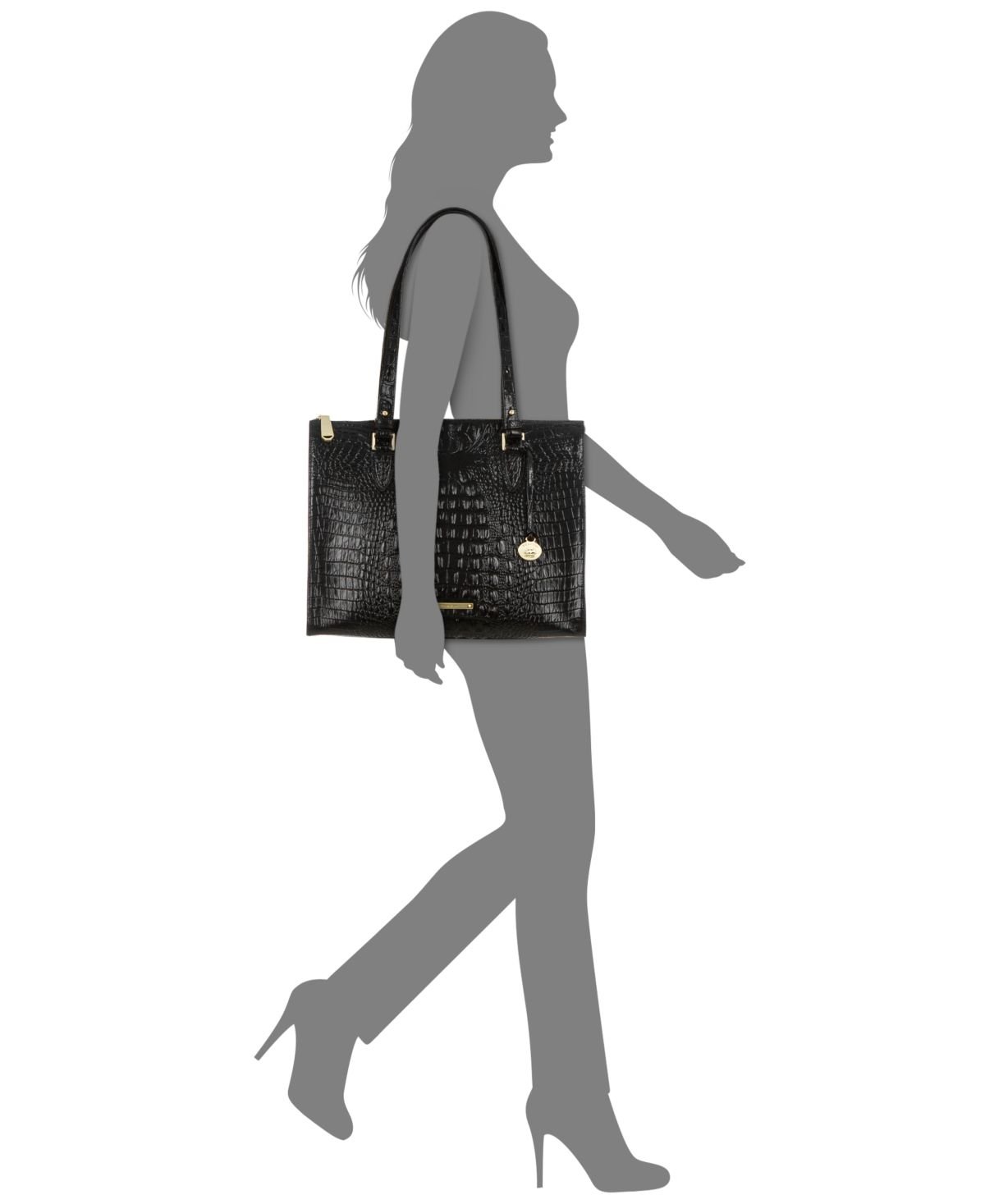 Brahmin Melbourne Anywhere Tote Bag in Black - Stylish & Spacious Handbag for Work, Travel & Everyday Use