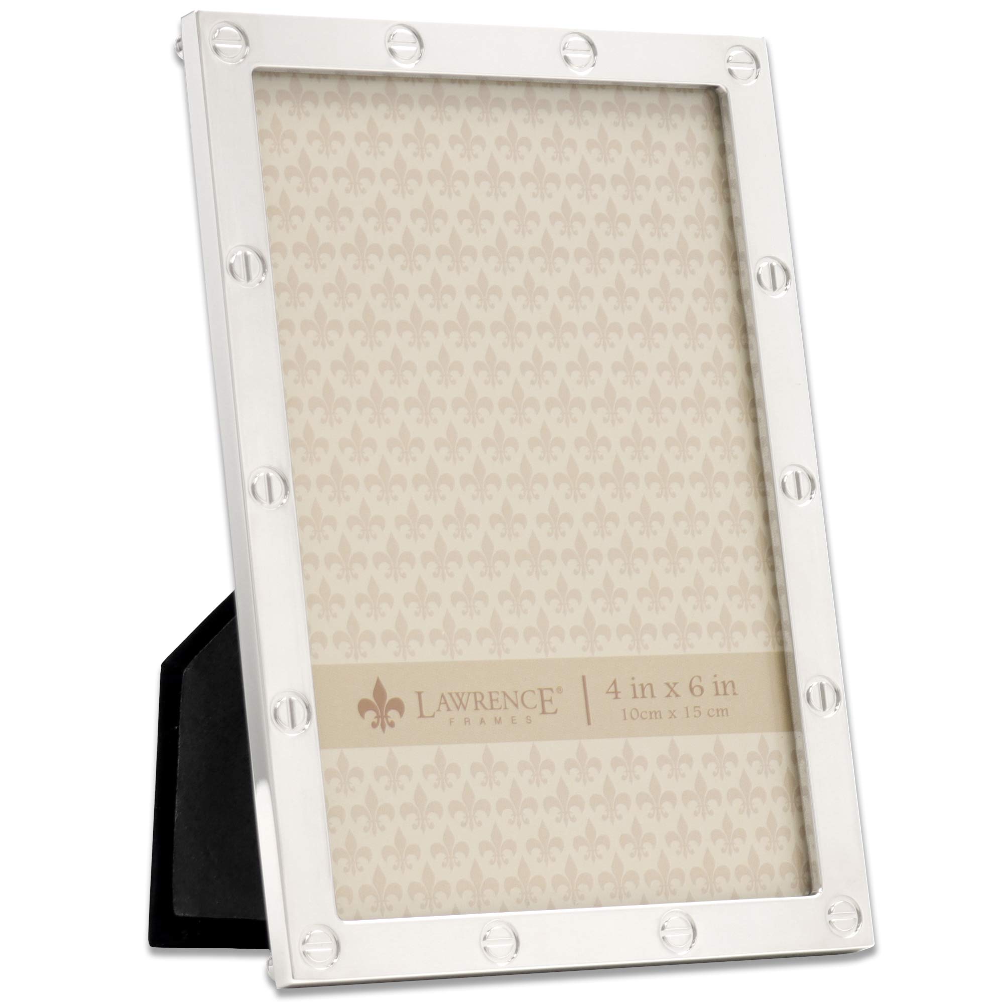 Lawrence Frames 4x6 Silver Picture Frame for Home Decor - Perfect for Displaying Family Photos, Wedding Pictures, and Artwork on Walls, Desks, or Shelves