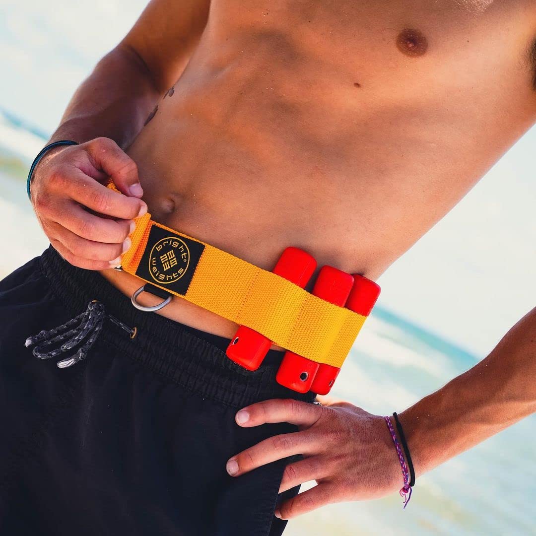 Bright Weights Adjustable Waist Belt with Heavy Duty Buckle - Perfect for Weightlifting, CrossFit & Strength Training