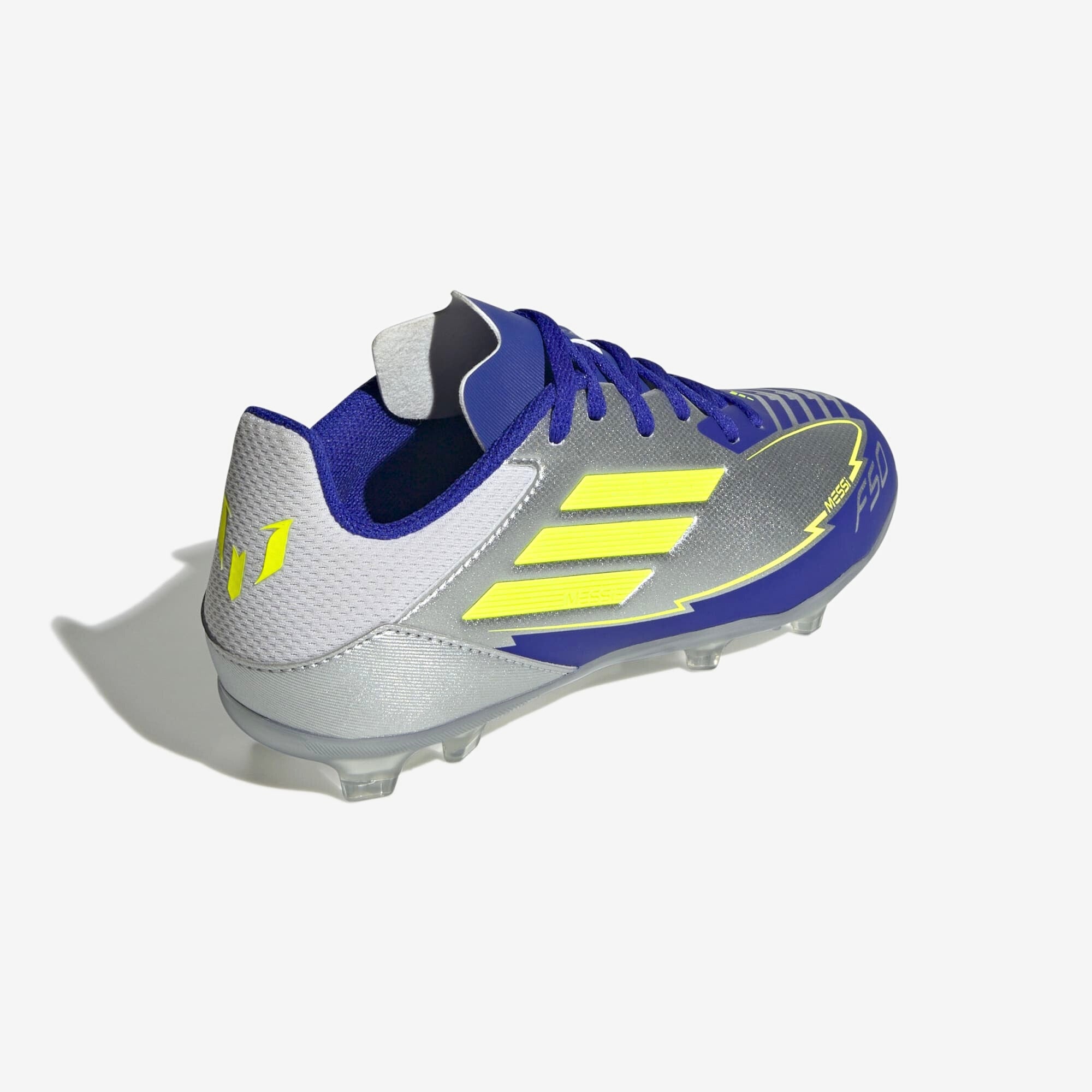 adidas Jr. F50 League Messi Soccer Cleats - Youth Football Shoes for Boys - Lightweight & Durable for Field Play - Perfect for Training & Matches