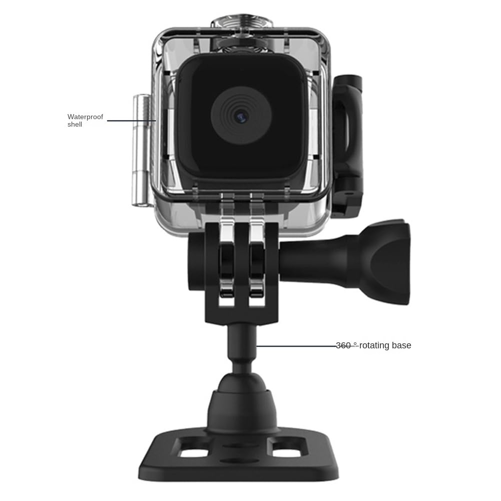 Hoaker Mini Sports Camera 1080P FHD Waterproof Action Camera - 30M Underwater Diving, Cycling, Outdoor Adventure Recorder for Extreme Sports & Travel Vlogging