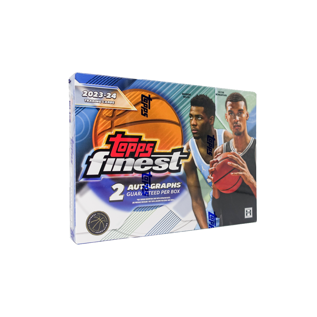 2023-24 Topps Finest Basketball Hobby Box - Premium NBA Trading Cards for Collectors & Fans - Perfect for Gifts, Investments & Game Room Displays