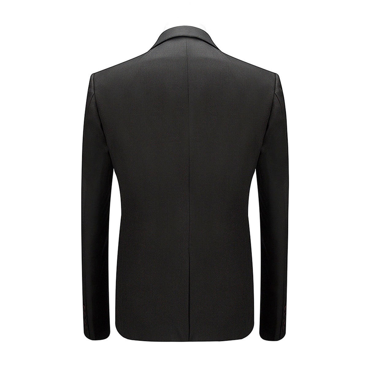 Black 3 Piece Slim Fit Two Button Suit for Men - Formal Business Attire & Wedding Outfit | Perfect for Office, Interviews & Special Occasions