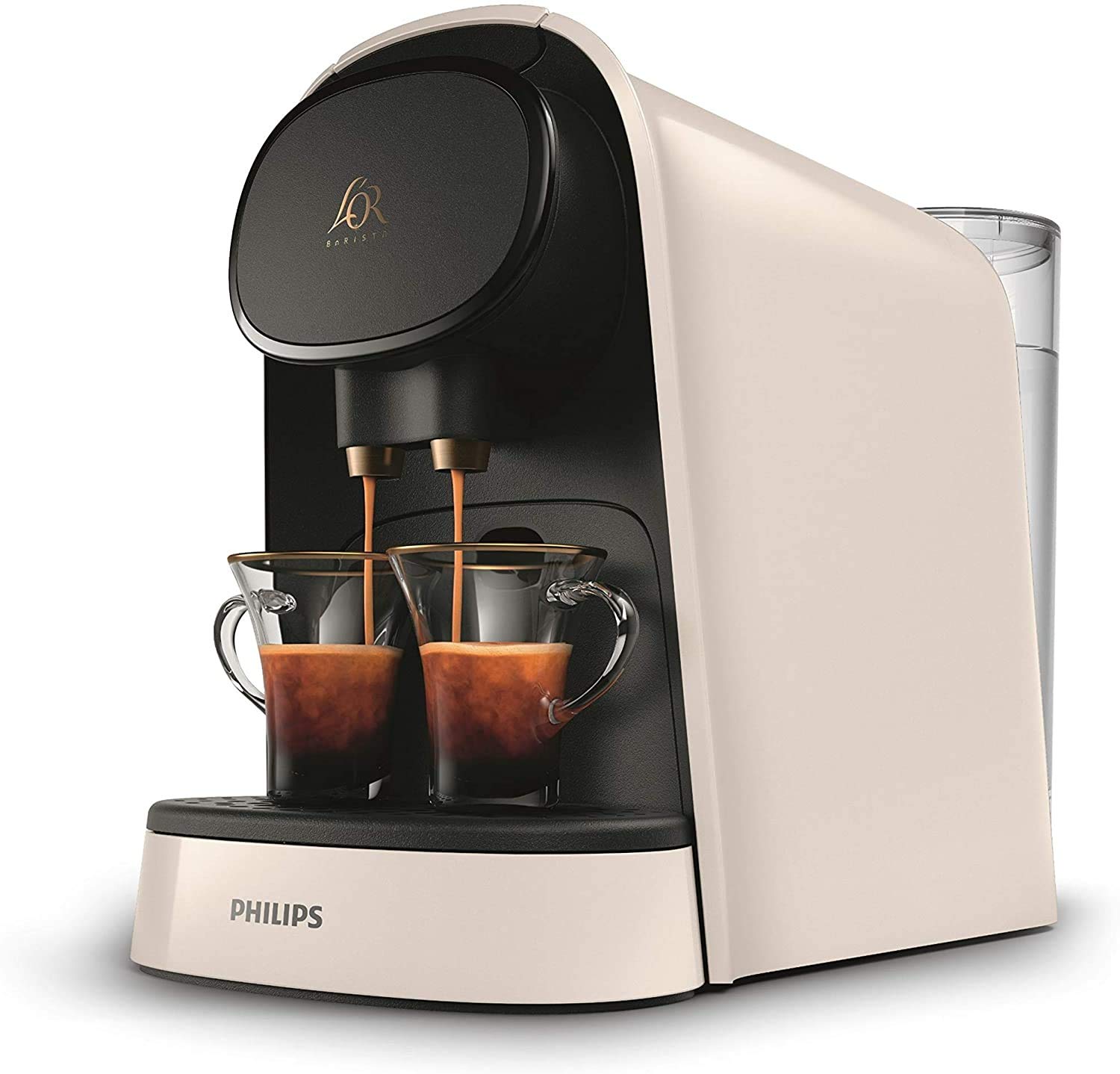 Philips L'Or Barista White Coffee Capsule Machine - Premium Espresso Maker for Home & Office Use