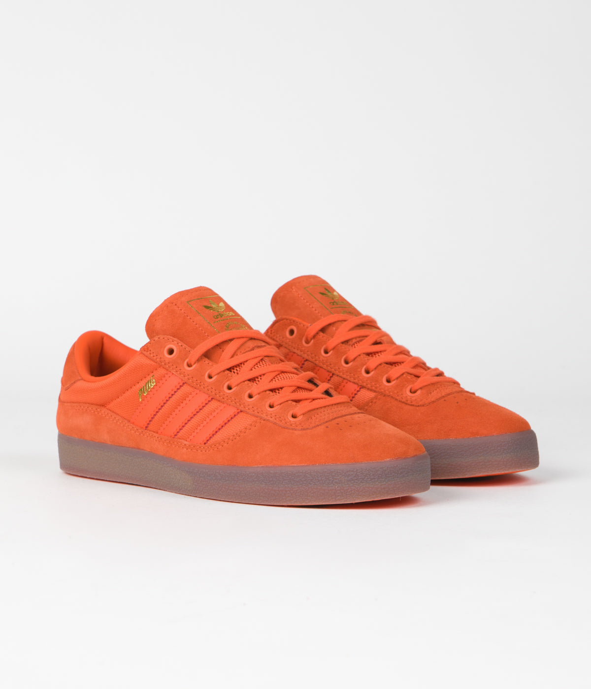 Adidas Puig Indoor Soccer Shoes - Semi Impact Orange & Gum5 for Men - Perfect for Indoor Training, Futsal, and Court Sports