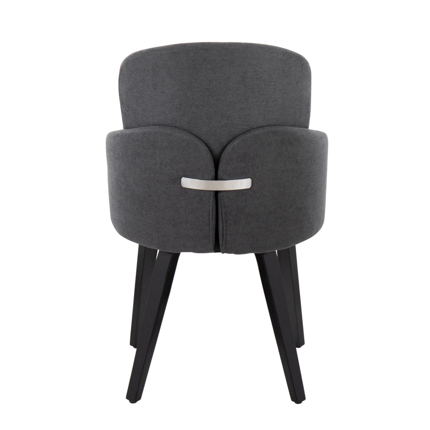 LumiSource Dahlia Upholstered Dining Chairs Set of 2 - Modern Kitchen Chairs for Dining Table, Comfortable Contemporary Seating for Home, Restaurant & Office Use
