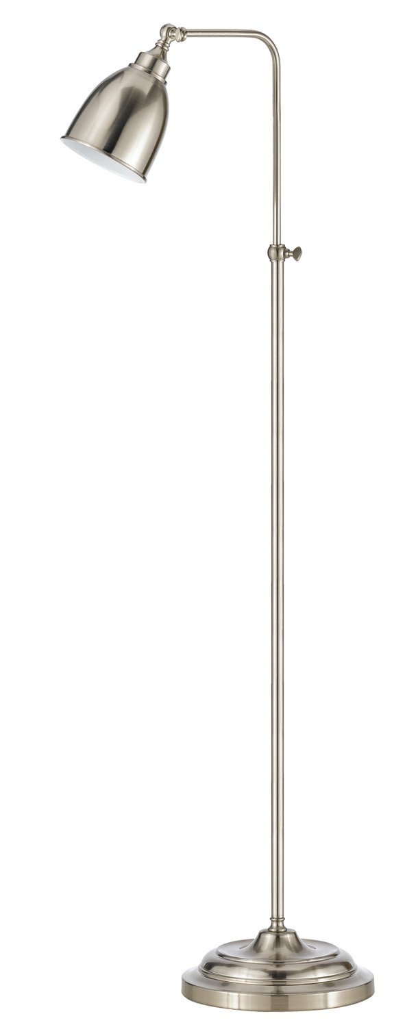 Cal Lighting BO-2032FL-BS Traditional One Light Floor Lamp - Pharmacy Collection in Pewter, Nickel, Black/Silver Finish - 20 Inch Height - Perfect for Living Room, Bedroom, or Office Lighting