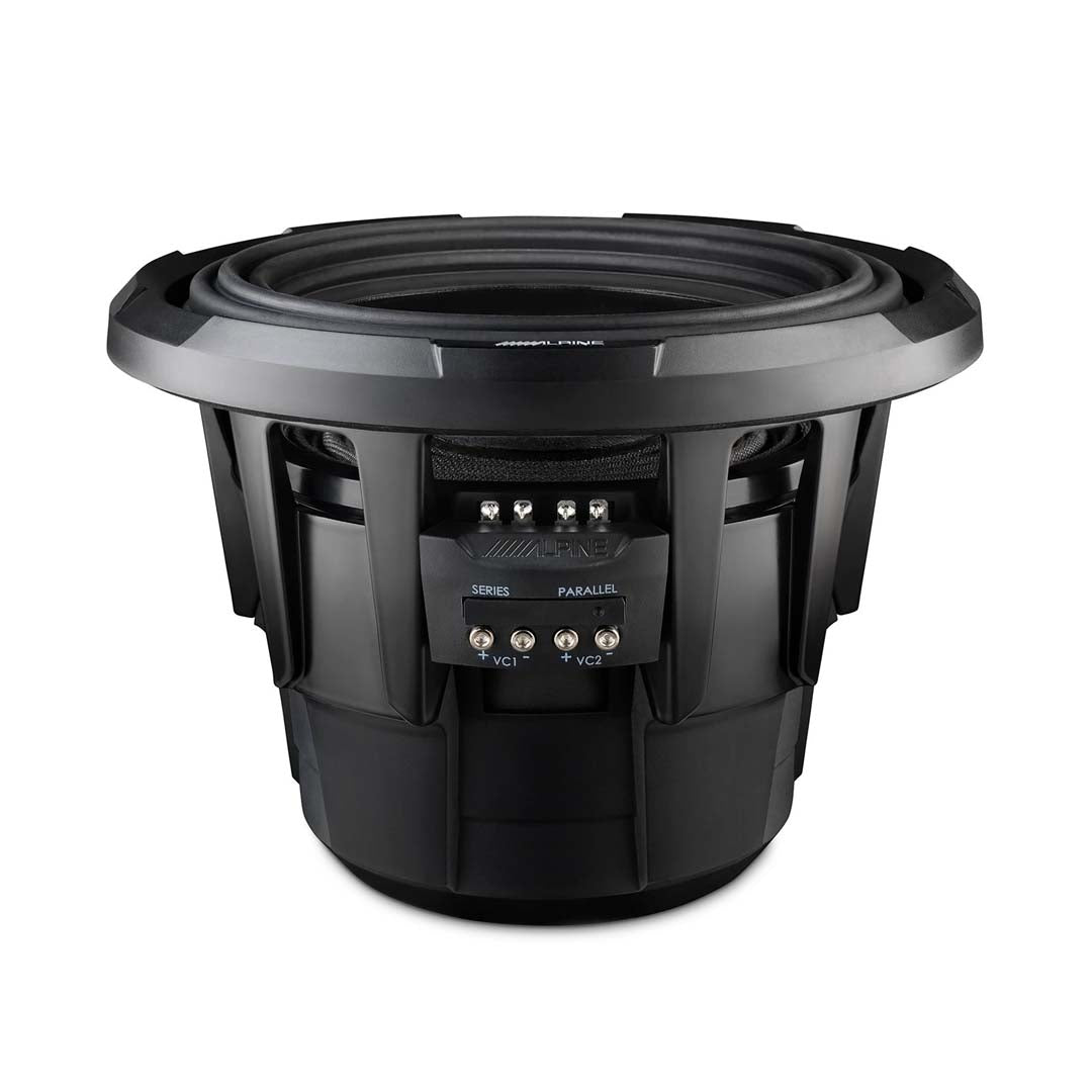 Alpine X W12D4 12-Inch Car Subwoofer - Dual 4 Ohm Voice Coil, 2700W Peak Power for Deep Bass - Perfect for Car Audio Systems & Home Theater Setups