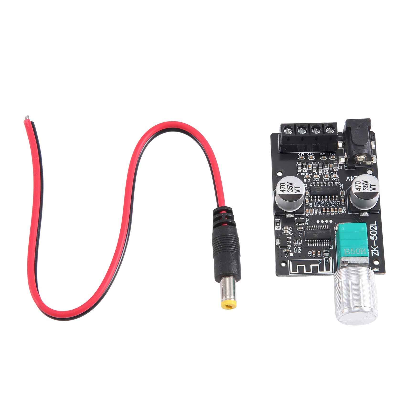 CENMEN 502L Bluetooth 5.0 Wireless Audio Amplifier - 50Wx2 Stereo Power Amp Board with Digital Module for Home Theater, Car Audio & DIY Speaker Projects