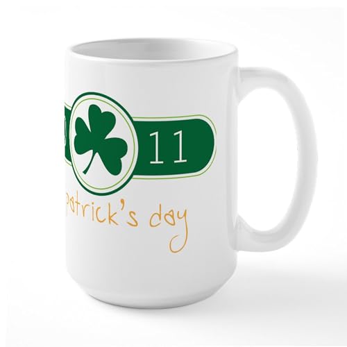 White - St Patrick'S Day Large Mug
