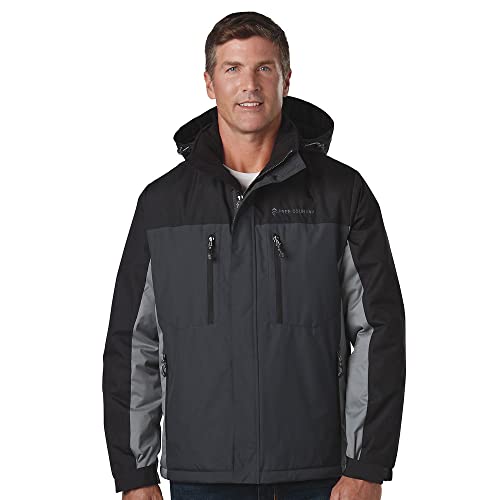 Free Country Men's Trifecta MidWeight Jacket - Lightweight Water-Resistant Outdoor Jacket for Hiking, Camping & Everyday Wear