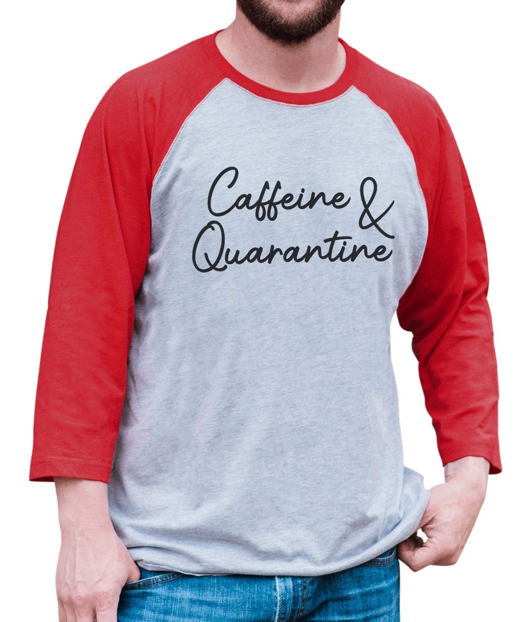 7 ate 9 Apparel Men's Caffeine & Red T-Shirt - Comfortable Casual Wear for Gym, Workout, and Everyday Use