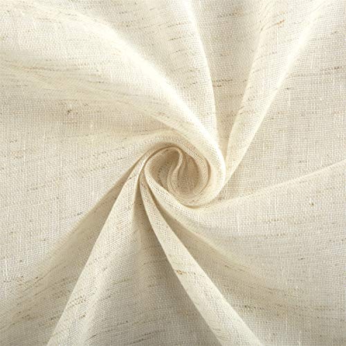Natural Sheer Linen Curtains, Grommet