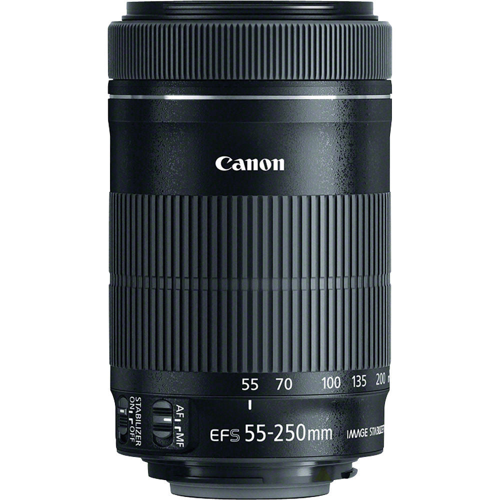 Canon EF-S 55-250mm f/4-5.6 IS STM Telephoto Zoom Lens for DSLR Cameras - Perfect for Wildlife, Sports & Travel Photography