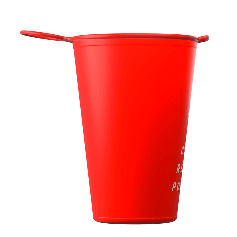 Compressport Fast Cup Running Water Bottle - Lightweight & Leak-Proof Hydration for Runners, Cycling & Outdoor Sports (Red)