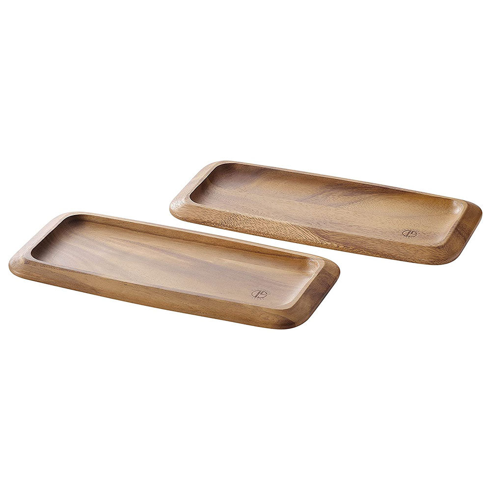 Premium Acacia Wood Serving Tray & Extra Large Cutting Board - Perfect for Coffee Shop, Brunch, Charcuterie & Kitchen Use