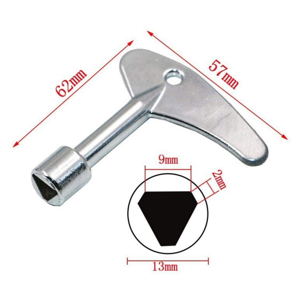 Triangle Spanner Key Set - Utility Service Keys for Gas, Electric & Elevator Lift Door Locks (Silver) | Perfect for Maintenance, Emergency Access & Lockout Situations