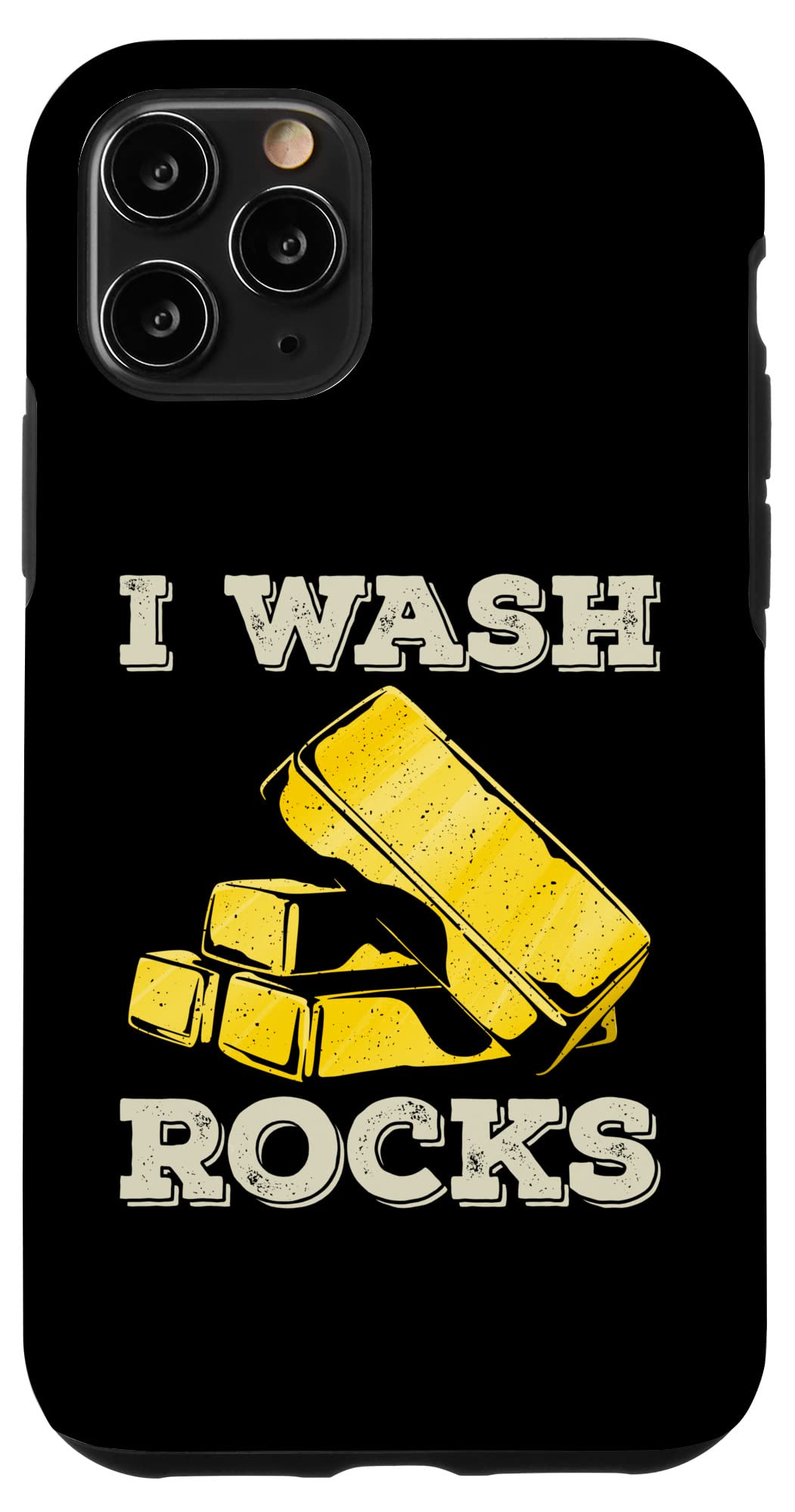iPhone 11 Pro Case - Gold Panning Miner Design, Shockproof Protective Cover for iPhone 11 Pro - Perfect for Outdoor Adventures, Gold Mining Enthusiasts & Nature Lovers