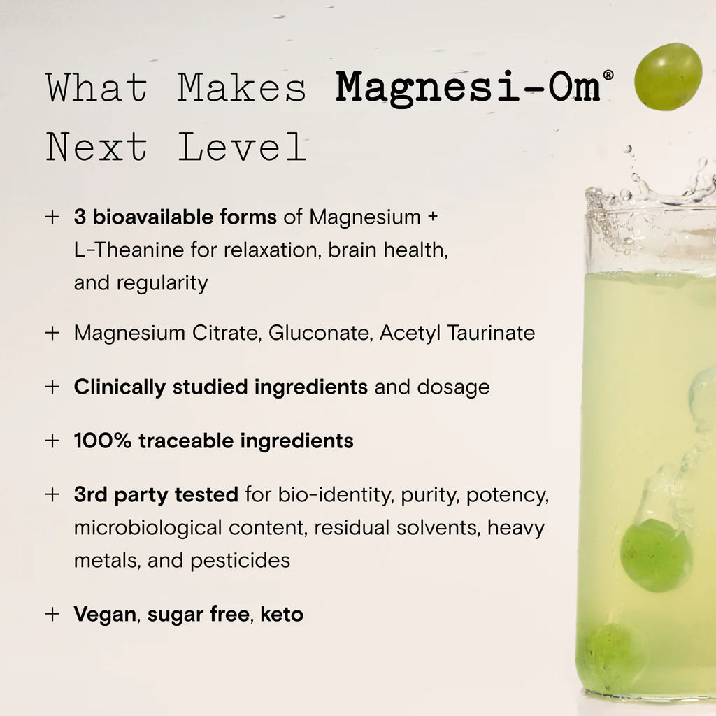 Moon Juice Magnesi-Om Magnesium Supplement for Stress Relief & Sleep Support – Boost Relaxation & Recovery for Busy Lifestyles