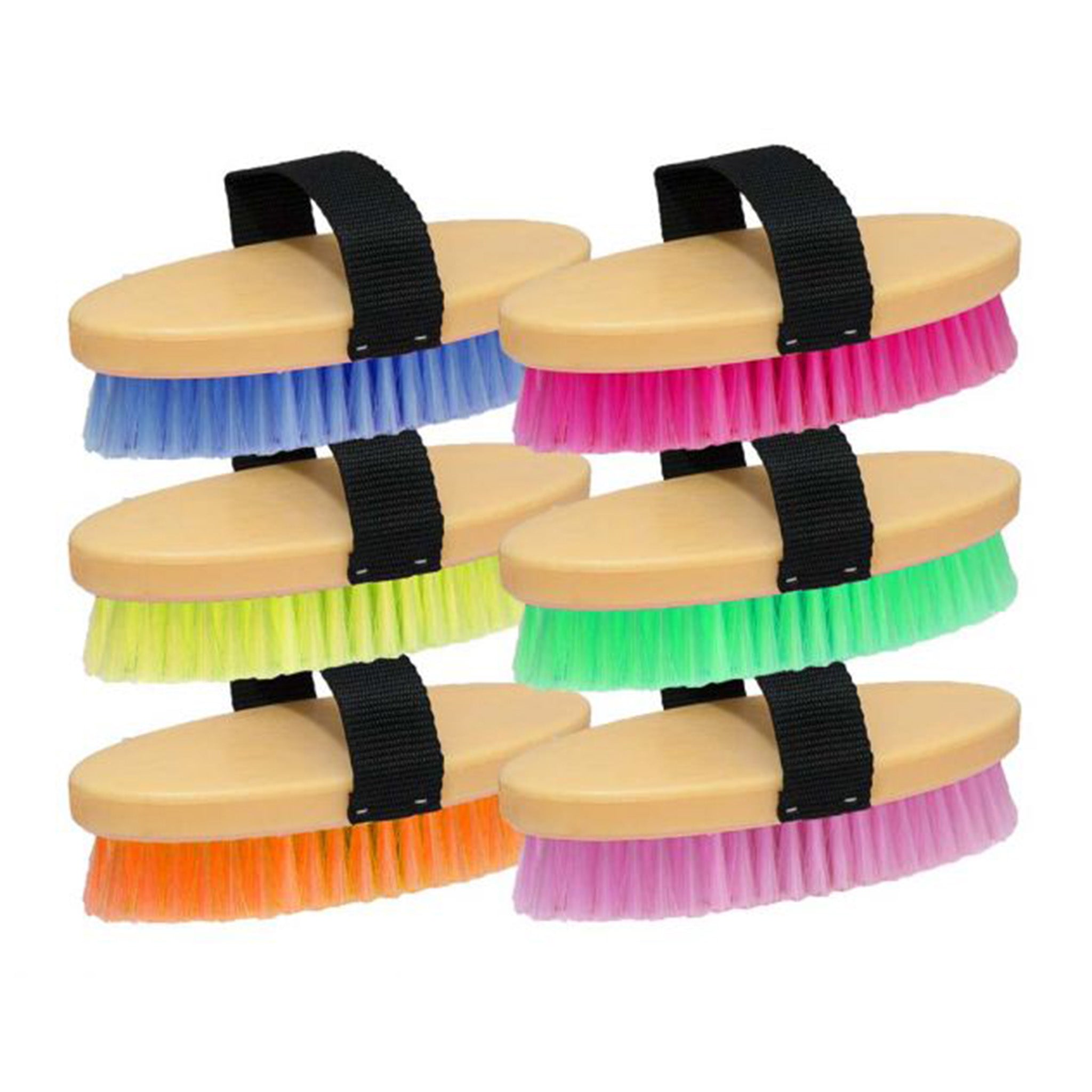 7 Neon Body Brush for Dry Brushing - Exfoliating & Lymphatic Drainage Massage - Perfect for Cellulite Reduction & Skin Detox - Spa & Home Use