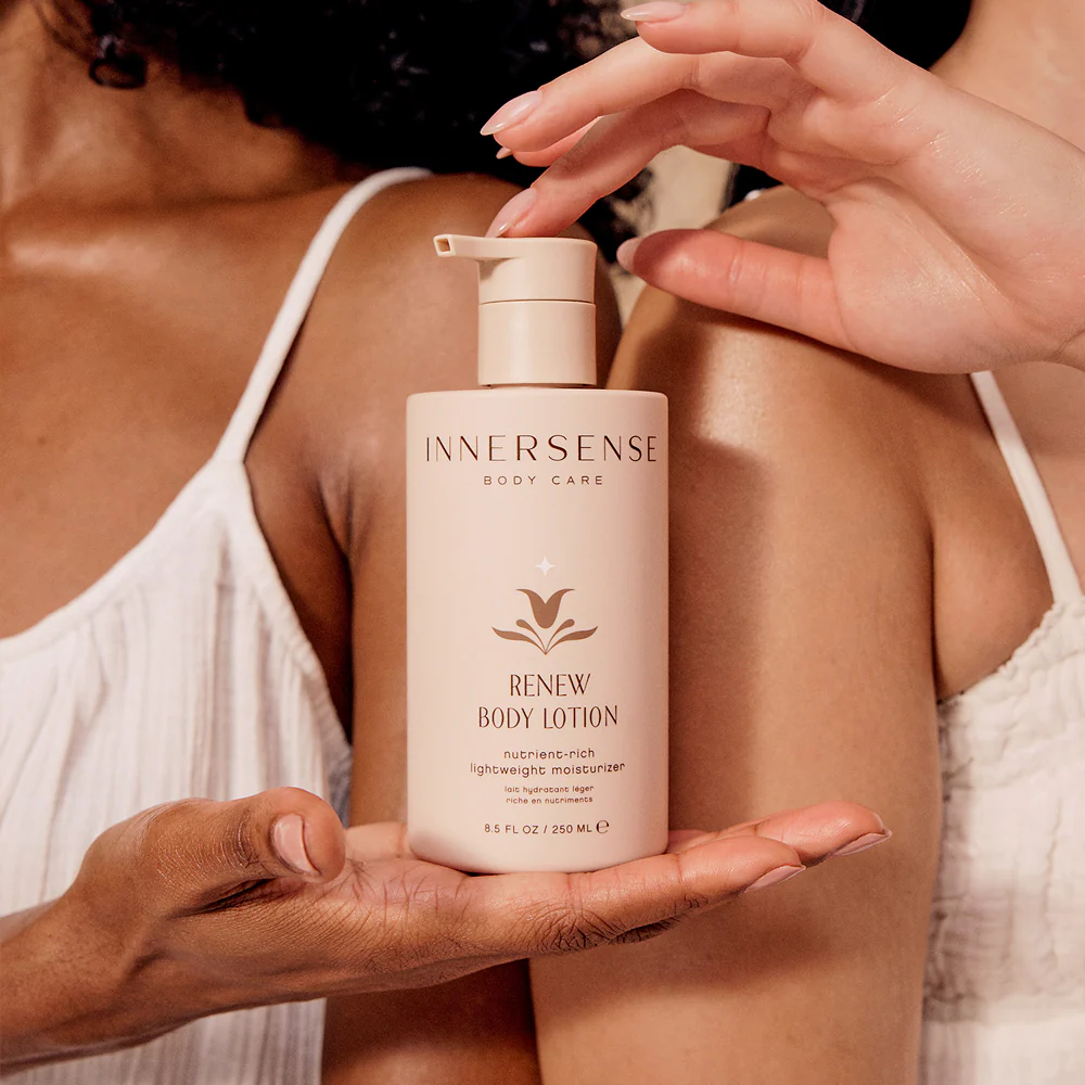 INNERSENSE Organic Beauty Renew Body Lotion - Hydrating & Nourishing Moisturizer for Dry Skin | Vegan & Cruelty-Free | Perfect for Daily Use & Post-Workout Recovery
