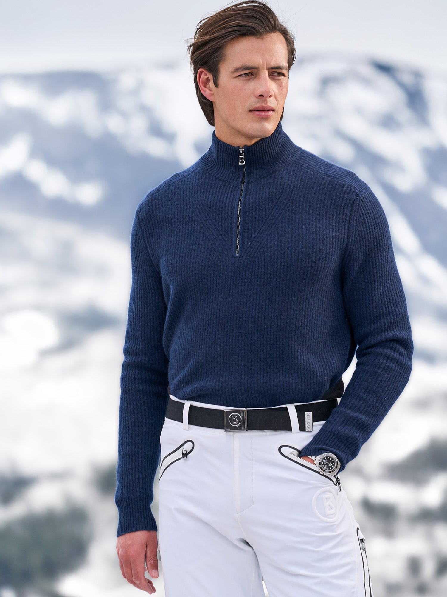 Luxury Rook Cashmere Ski Sweater for Men & Women - Soft Warm Winter Pullover - Perfect for Skiing, Snowboarding & Cold Weather Fashion