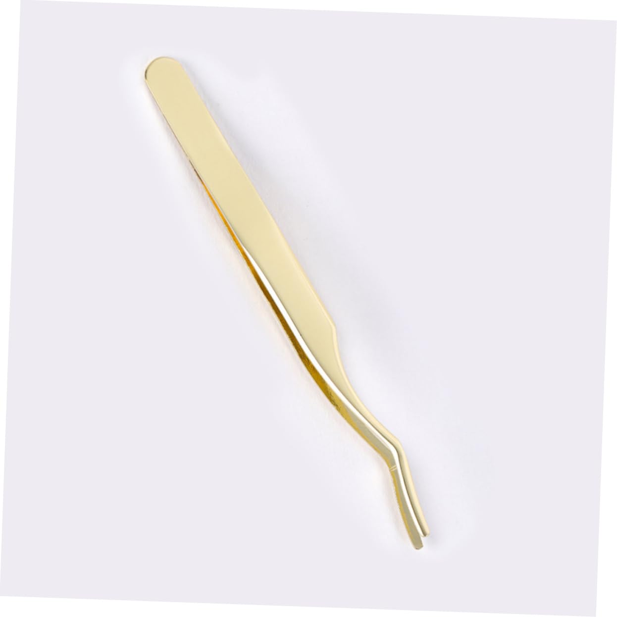 Professional Eyelash Tweezers Set - 2pcs Golden Lash & Eyebrow Tweezers for Extensions, Volume Lashes, and Precise Shaping - Perfect for Salon, Home Use, and DIY Beauty