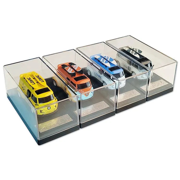 LDARC V64 Racing Van 1:64 Scale 2.4GHz RWD Remote Control RC Car with 4 Interchangeable Color Shells - High Speed Mini RC Vehicle for Kids & Adults, Perfect for Indoor Racing & Collectible Display