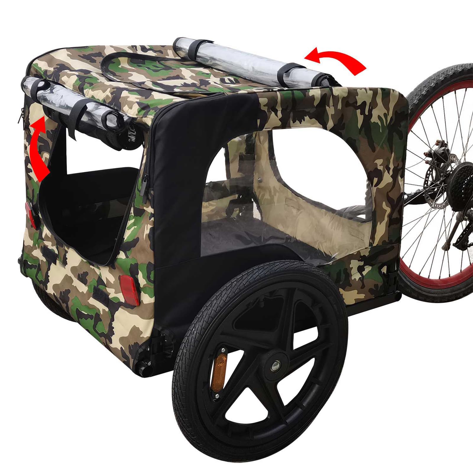 **Large Pet Bike Trailer for Dogs - 16