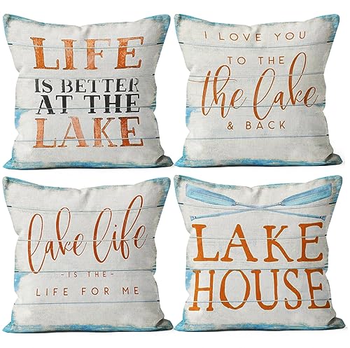 Lake House -Blue and White