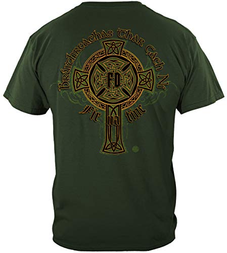 056-irish Firefighter Gold Cross