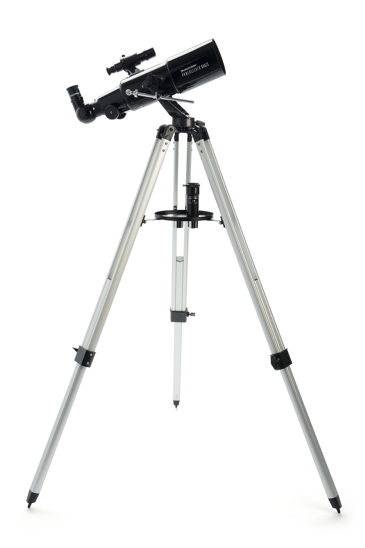 PowerSeeker 80AZS Telescope - 80mm Aperture Refractor Telescope for Astronomy Beginners with Adjustable Tripod & Accessories - Perfect for Stargazing, Moon Observation & Backyard Astronomy