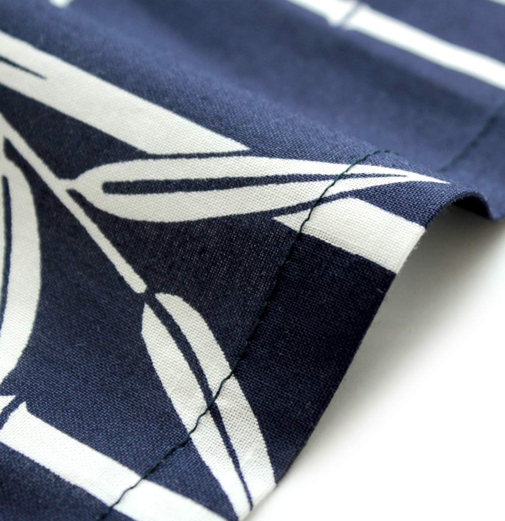 Japanese Kimono Yukata for Men - Navy Dragon Cotton Long Robe (Small 54