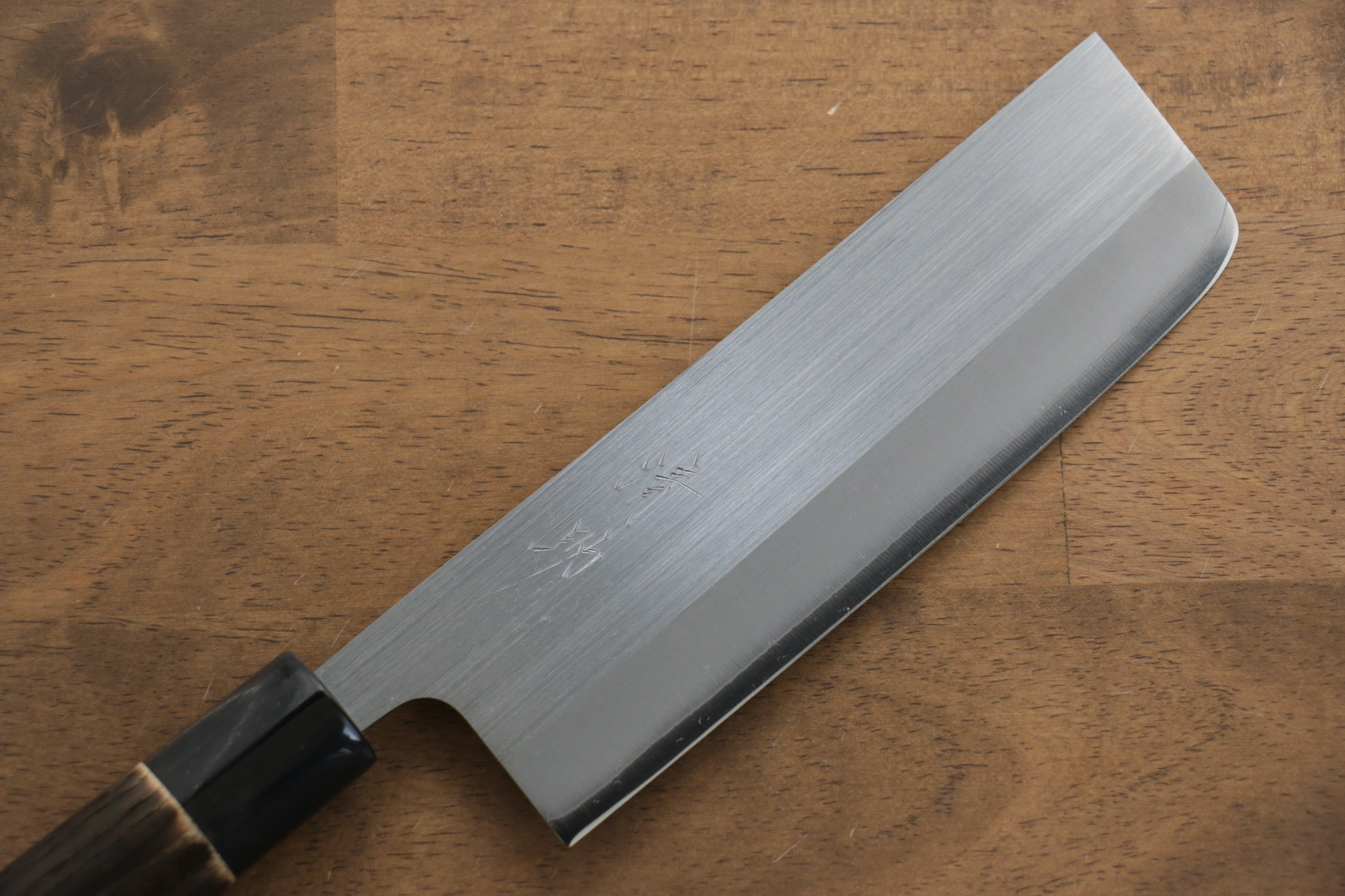 Premium Seisuke SRS13 Nakiri Knife 165mm - Japanese High Carbon Steel Blade with Burned Chestnut Wood Handle - Perfect for Vegetable Chopping, Slicing & Precision Kitchen Tasks