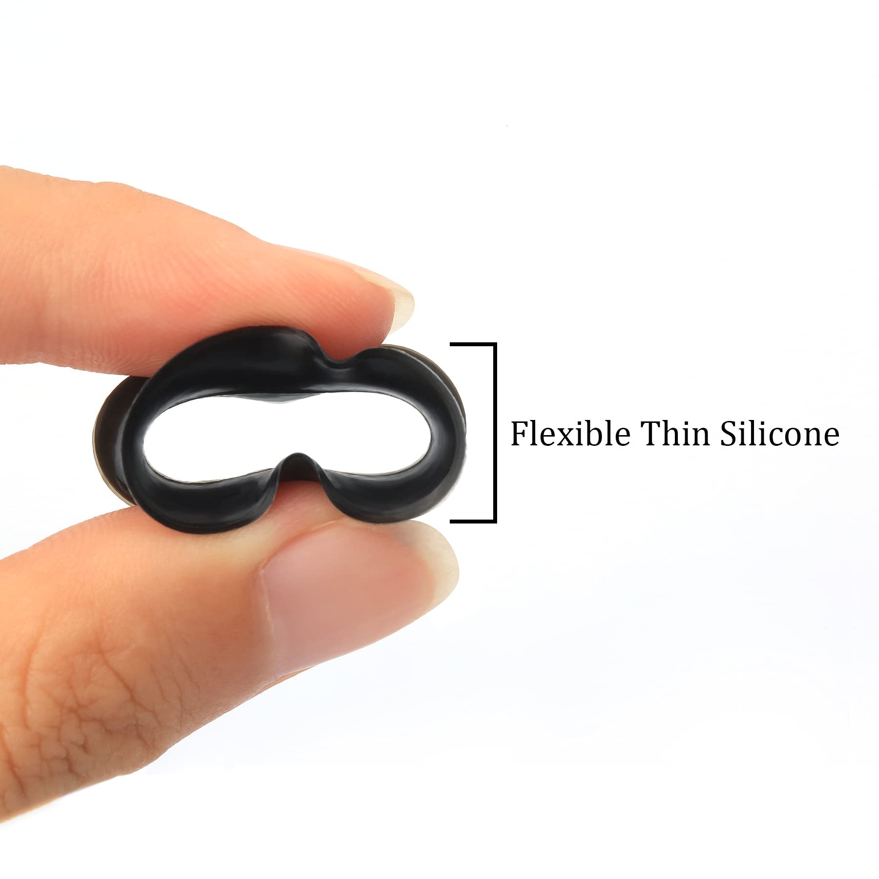 Cocharm 20 PCS Thin Silicone Ear Gauges - Flexible Double Flared Tunnel Ear Plugs for Stretching & Everyday Wear | Hypoallergenic & Comfortable Body Jewelry