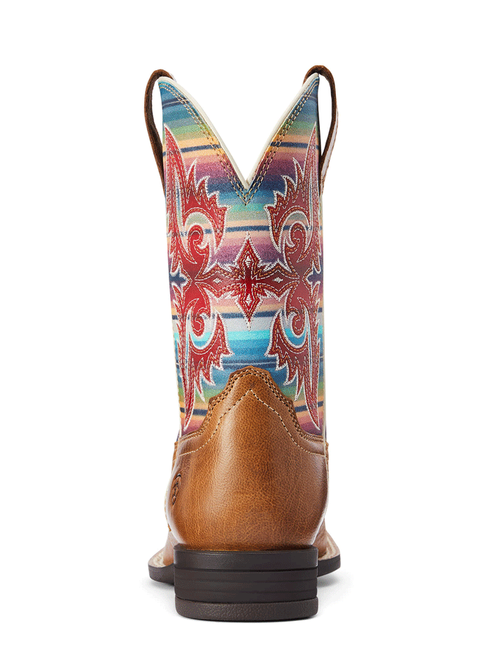 Ariat Kids Lonestar Western Boots for Boys & Girls - Ridge Tan - Durable & Comfortable Western Boots for Riding, Rodeo & Outdoor Activities