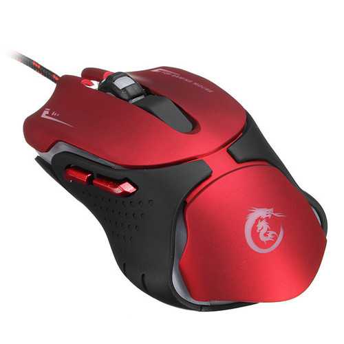 A903R 6D Ergonomic Wired Mouse with 1200/1600/2400/3200 DPI & 7-Color LED - Perfect for Gaming, Office Work, and Graphic Design