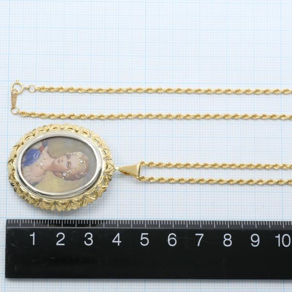 18K Yellow Gold & White Gold Diamond Necklace & Brooch Set - Elegant Jewelry for Weddings, Parties & Special Occasions