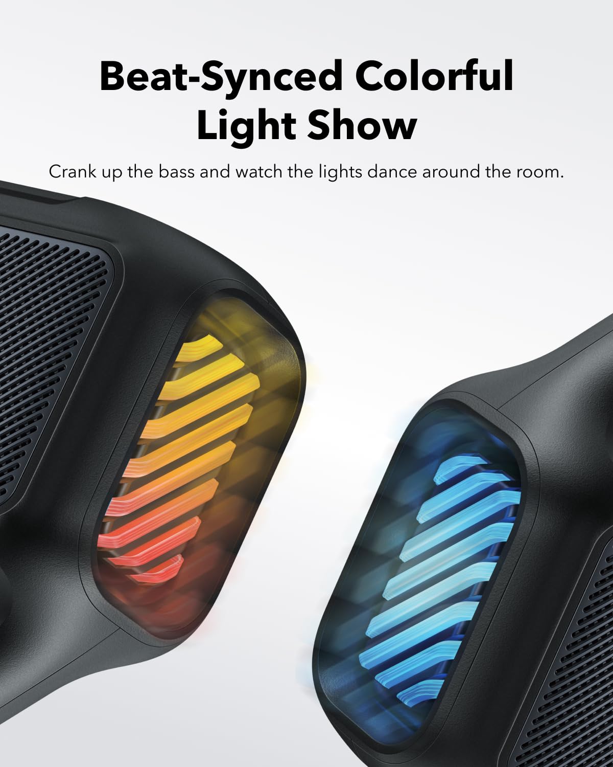 Soundcore Boom 2 By Anker - 80W Powerful Outdoor Bluetooth Speaker with Deep Bass, 24H Playtime, IPX7 Waterproof & Floating Design, RGB Lights, USB-C Charging - Perfect for Camping, Beach Parties, Backyard BBQs, Poolside & Outdoor Adventures