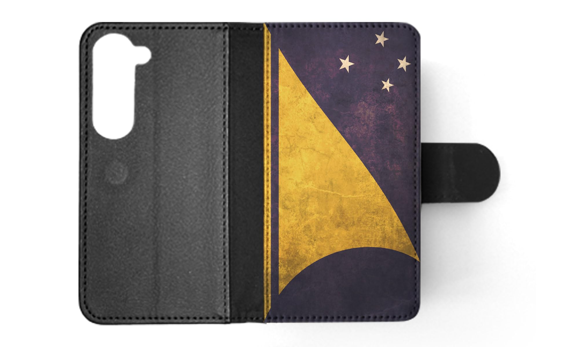 Foxercases Tokelau Country Flag Flip Wallet Phone Case Cover for Samsung Galaxy S23 - Stylish & Protective Wallet Case for Everyday Use, Travel, and Business