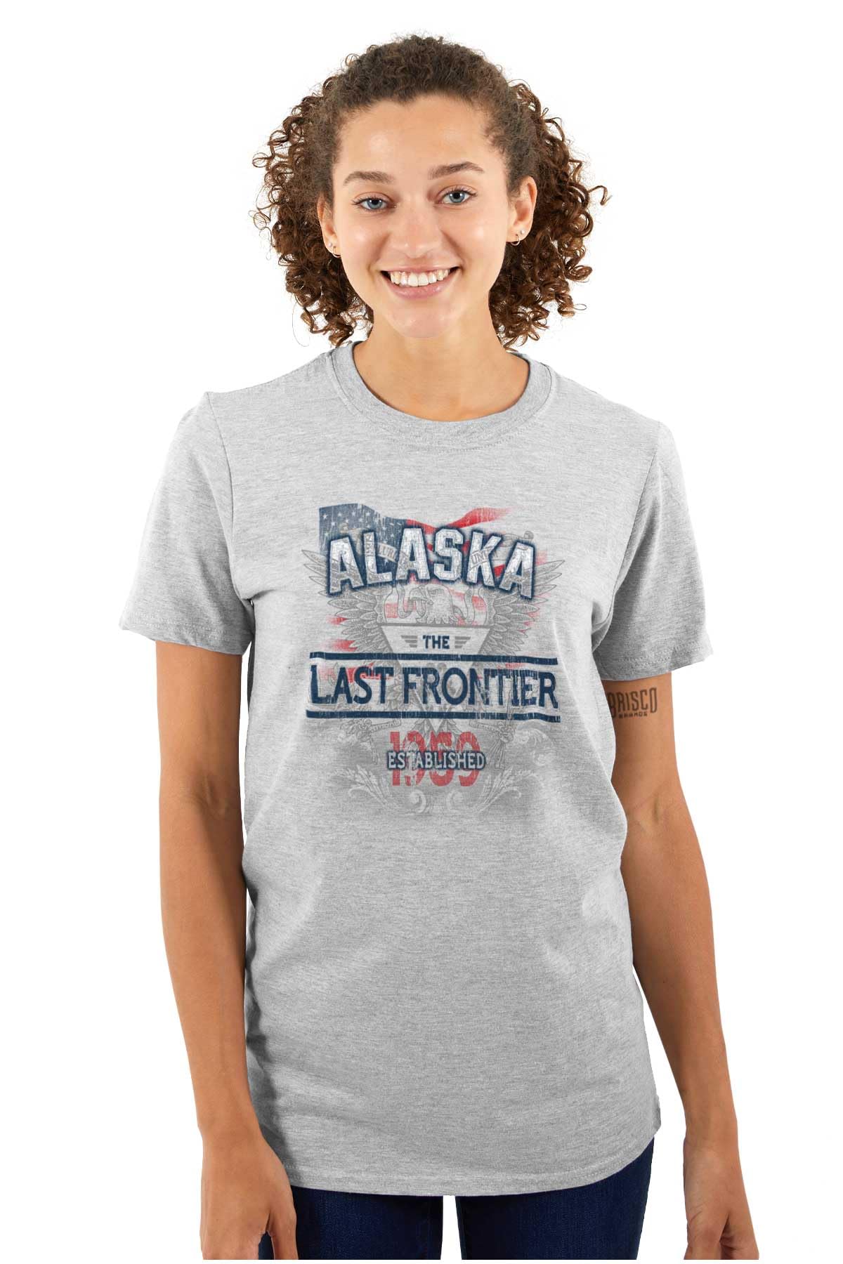 Alaska USA State Motto Graphic T-Shirt for Men & Women - Casual Wear, Travel & Outdoor Activities